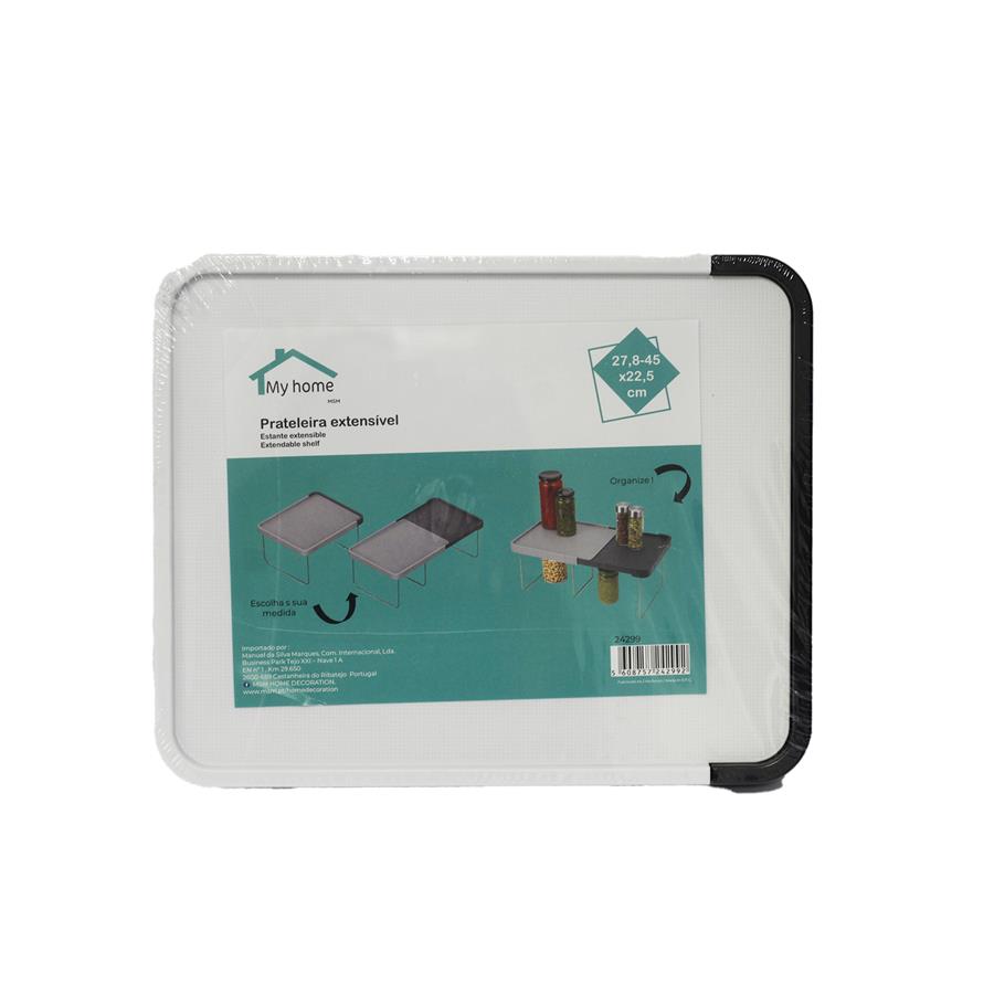 PRATELEIRA DOBRÁVEL E EXTENSIVEL 27.8X45X22.5CM