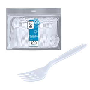 BEST GARFO C/100 BRANCO REUTILIZÁVEL