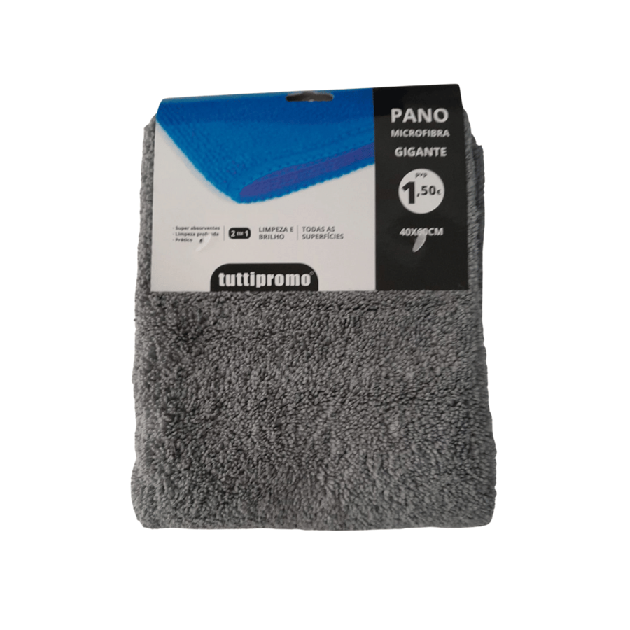PANO MICROFIBRA VOLUME CINZA