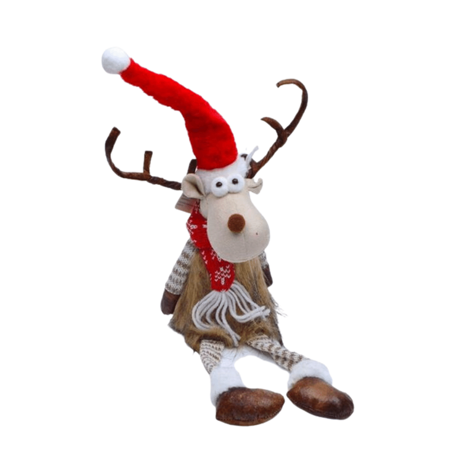 RENA NATAL SENTADA C/COLETE PELO