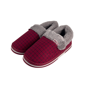PANTUFA SRA QUADRADOS BORDÔ 36-37
