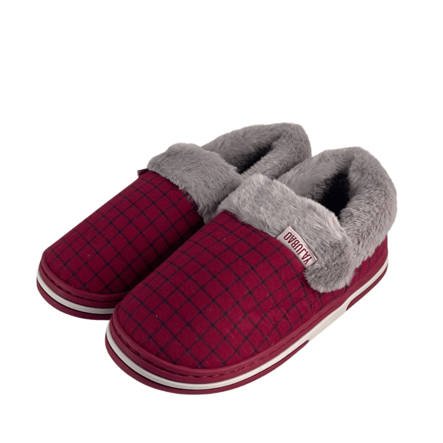 PANTUFA SRA QUADRADOS BORDÔ 38-39