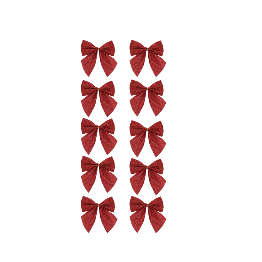 LAÇO DE NATAL C/10 VERMELHO