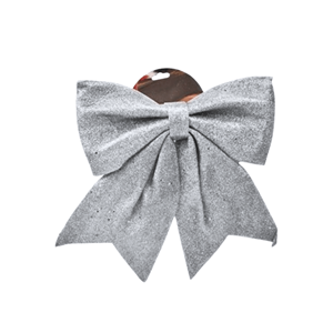 LAÇO NATAL 25X30CM PRATEADO