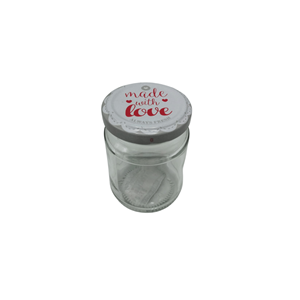 FRASCO VIDRO 135ML MADE WITH LOVE
