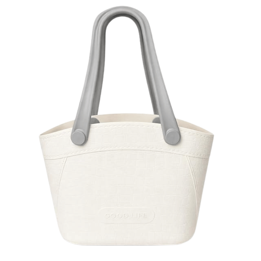 CESTA TOTE BRANCA 21X21X28CM