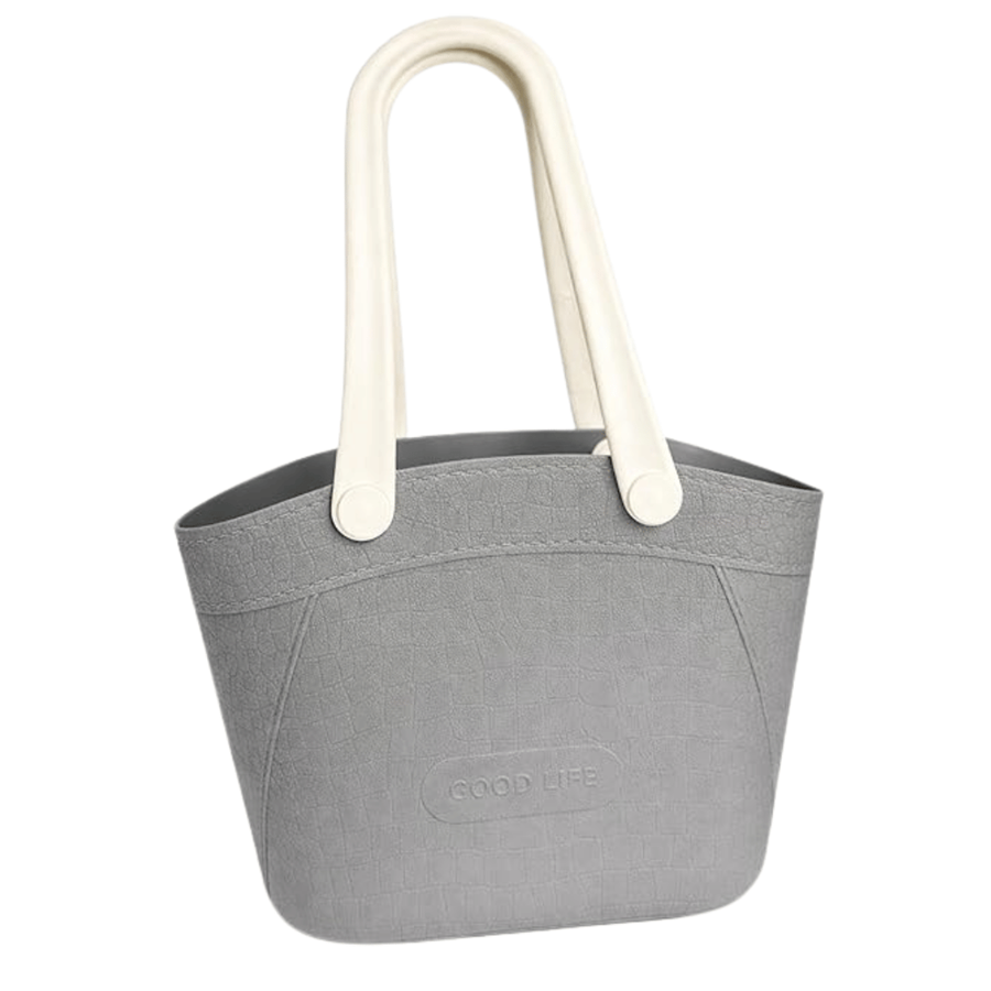 CESTA TOTE CINZA 21X21X28CM