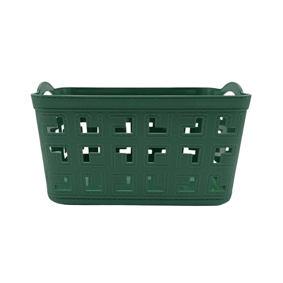 CESTO VERDE 26.5X18.5X15CM