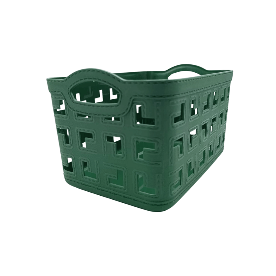 CESTO VERDE 26.5X18.5X15CM