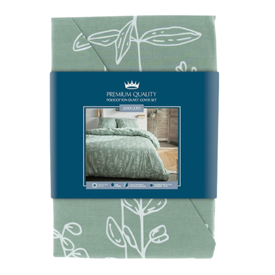 CAPA EDREDÃO FLORAL 200X220CM C/2 FRONHAS