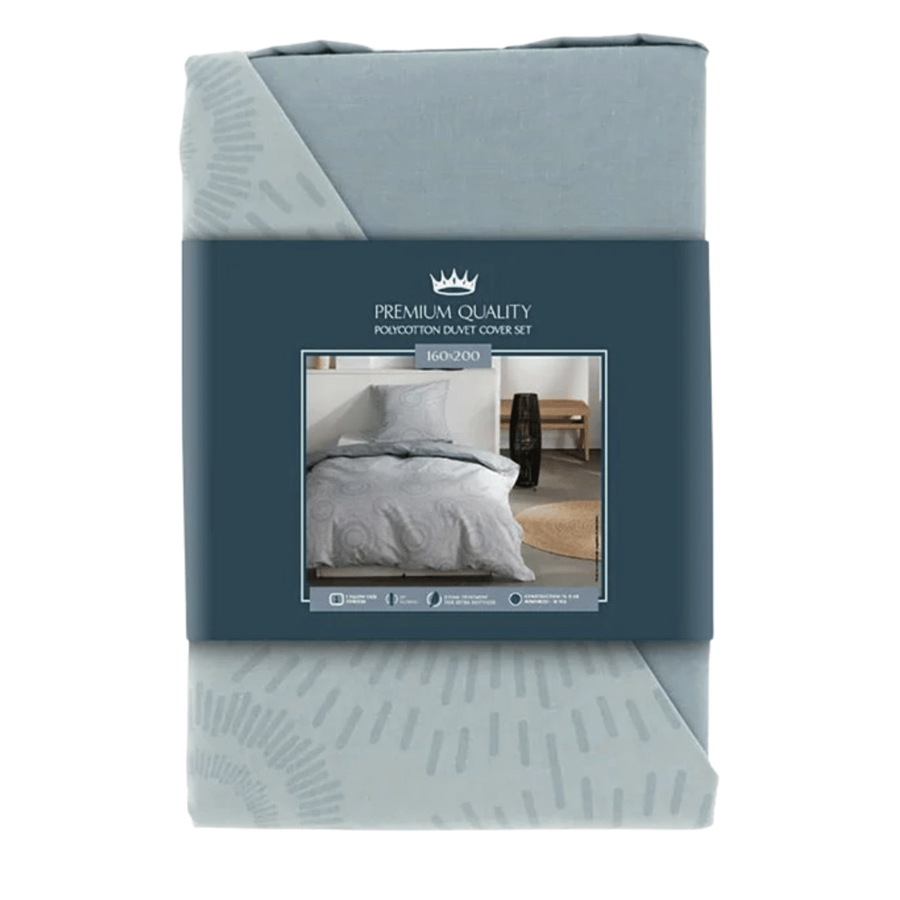 CAPA EDREDÃO CINZA 135X200CM C/1 FRONHA