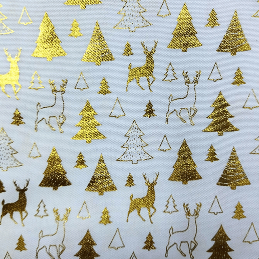 TOALHA MESA NATAL 150X250CM BRANCO/OURO TOALHA MESA NATAL 150X250CM BRANCO/OURO