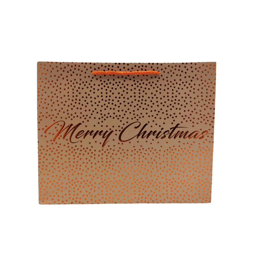 SACO PAPEL NATAL ROSA 32X26X12CM