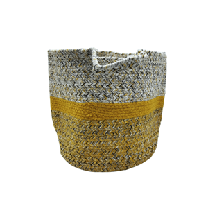 CESTO ALGODÃO AMARELO C/2 ASAS