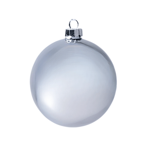 BOLA NATAL 20CM PRATEADA BOLA NATAL 20CM PRATEADA