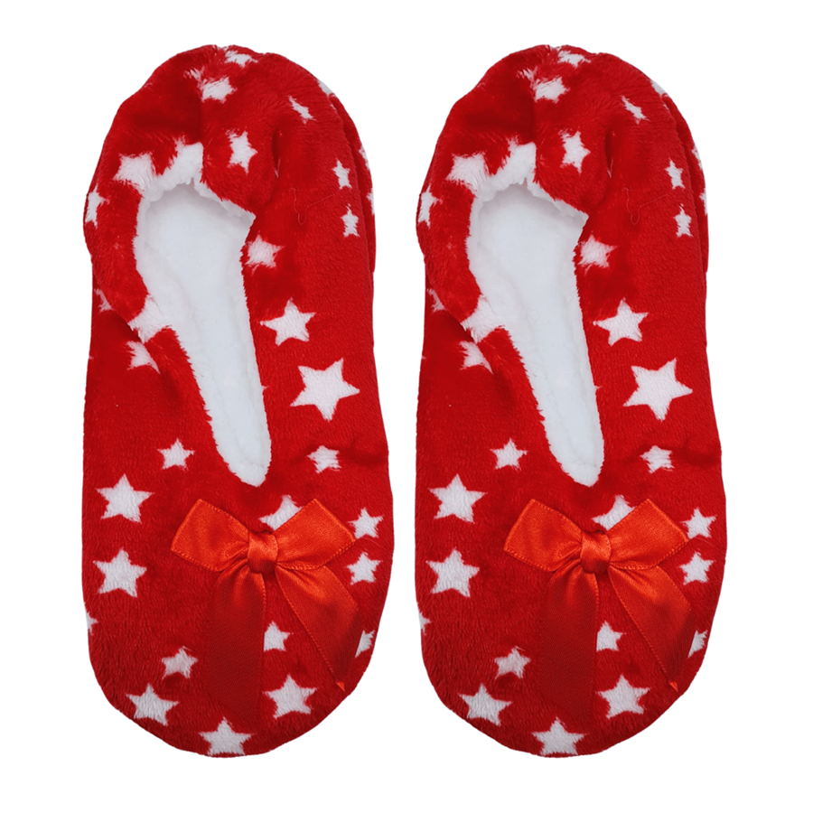 PANTUFAS SRA. ESTRELAS VERMELHAS