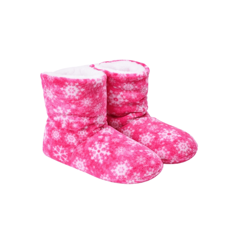 PANTUFAS SRA. BOTA ESTRELAS ROSA
