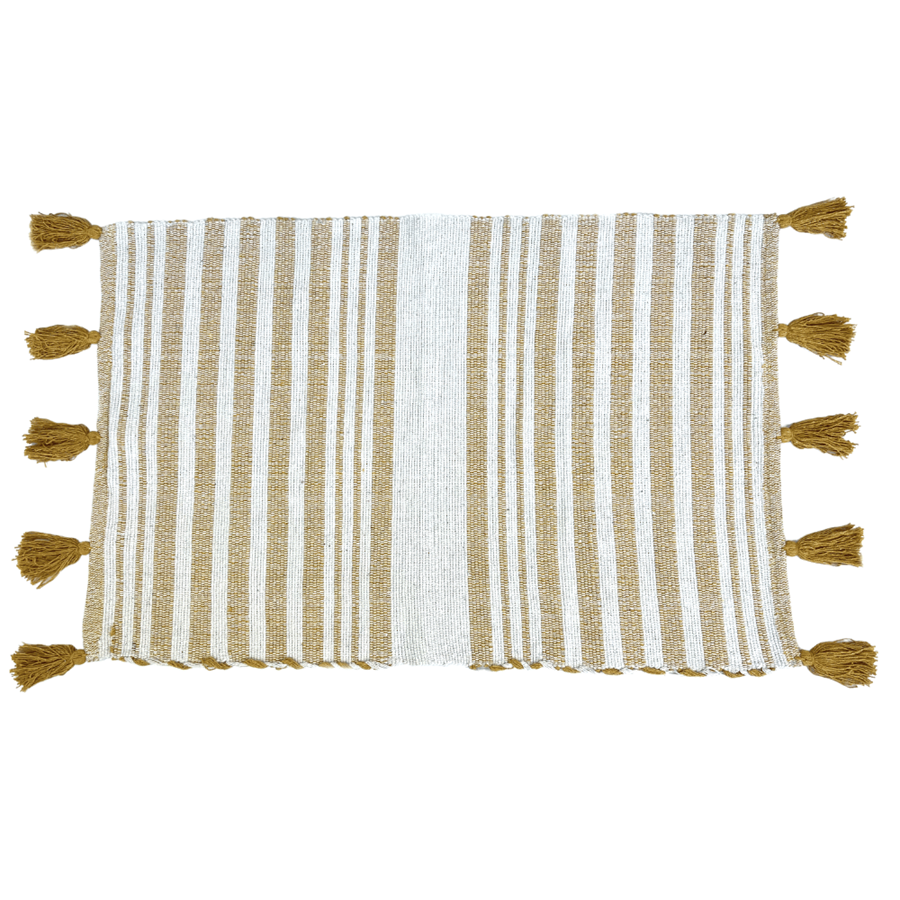 TAPETE POMPOM YELLOW