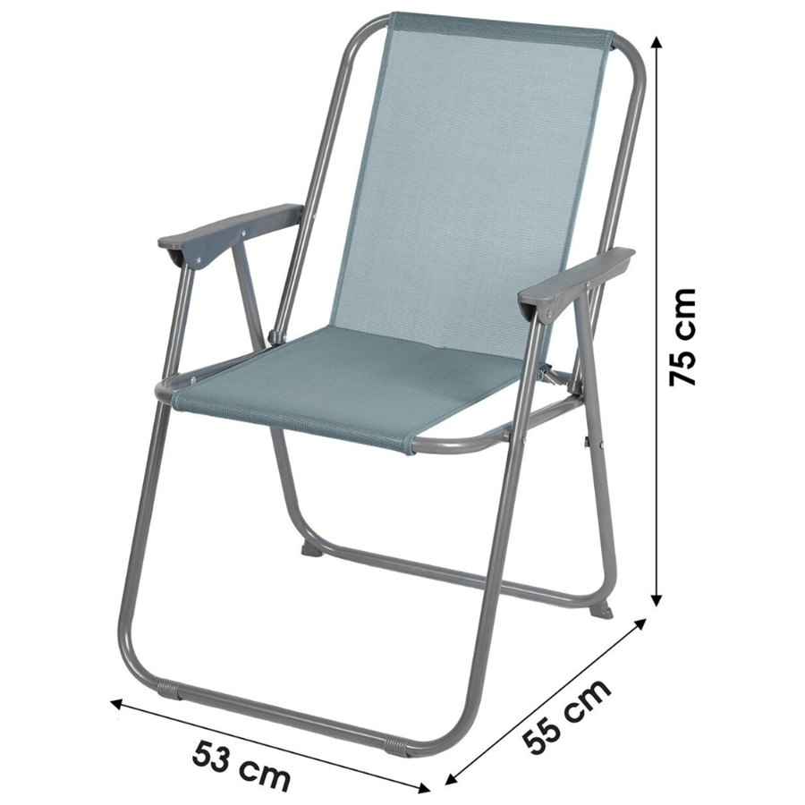 CADEIRA PRAIA 53X55XH75CM CINZA