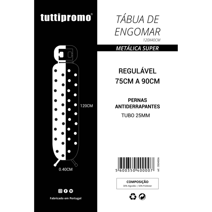 TÁBUA FERRO SUPER 120*40CM