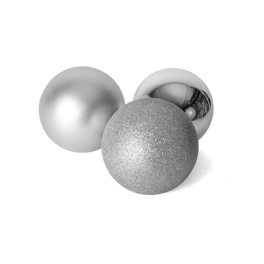 BOLAS DE NATAL PRATA CONJ.6