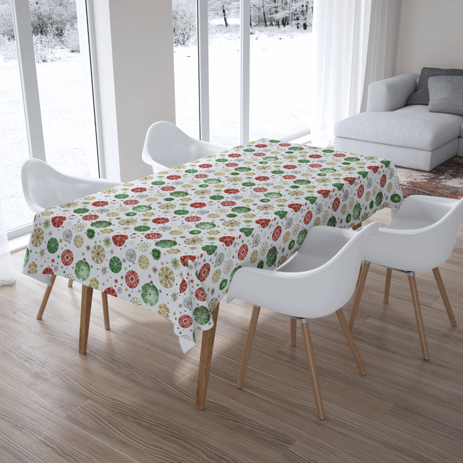 TOALHA NATAL BOLAS 150*350CM