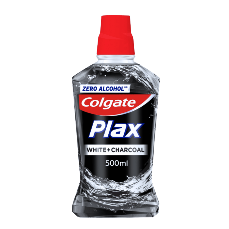 COLGATE ELIXIR PLAX WHITE + ESTRATOS DE CARVÃO 500ML