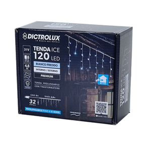 CORTINA NATAL 120 LED 4.8X0.6MTS BRANCO FRIO