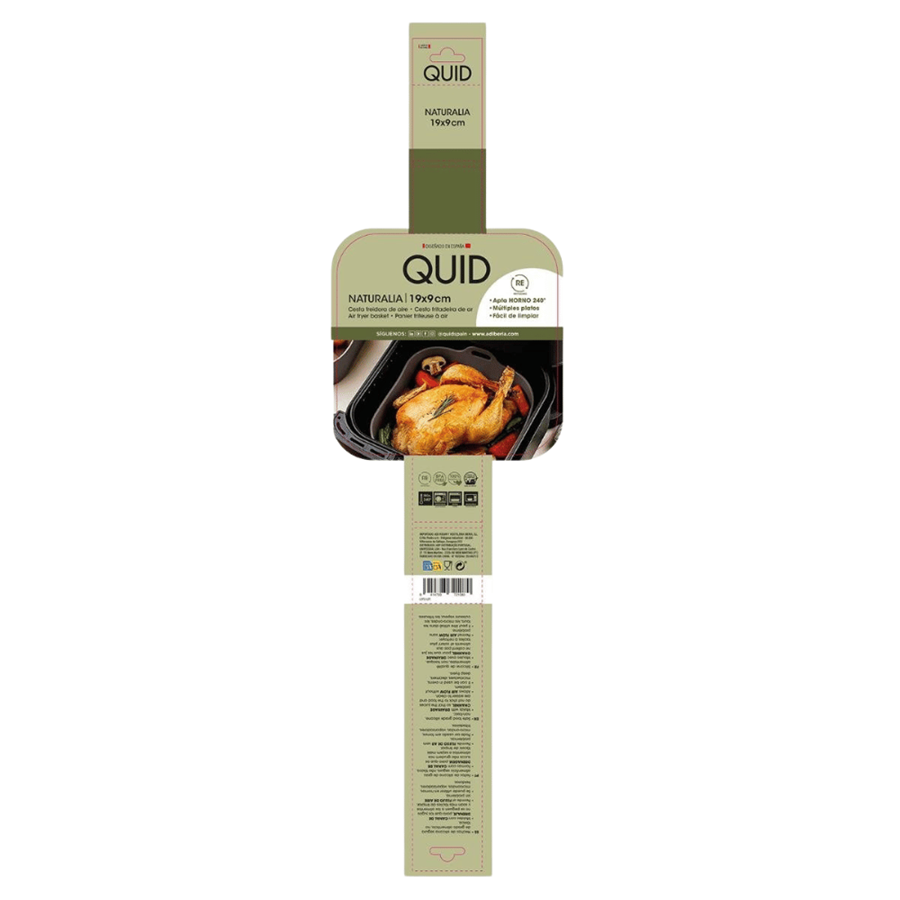 QUID FORMA AIRFRYER QUADRADA 19*19*9CM