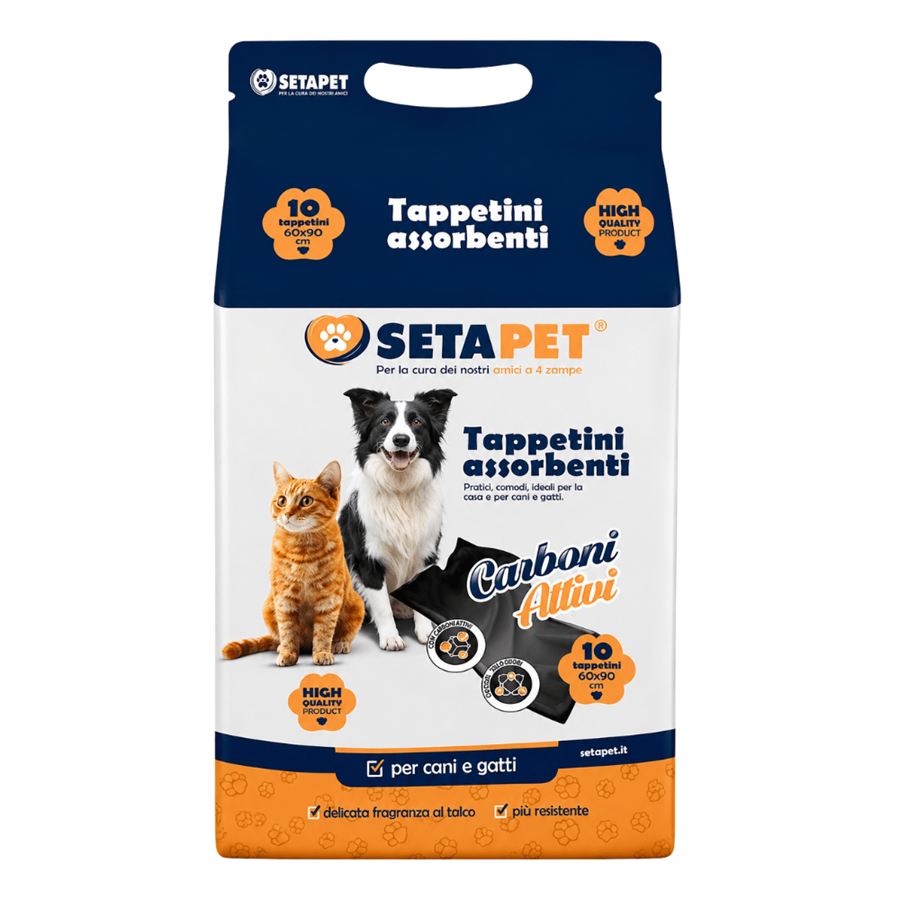 SETAPET ABSORVENTE P/ANIMAIS C/10 60X90CM ACTIVE CARBON SETAPET ABSORVENTE P/ANIMAIS C/10 60X90CM ACTIVE CARBON
