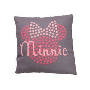 ALMOFADA MINNIE CINZA 40X40CM