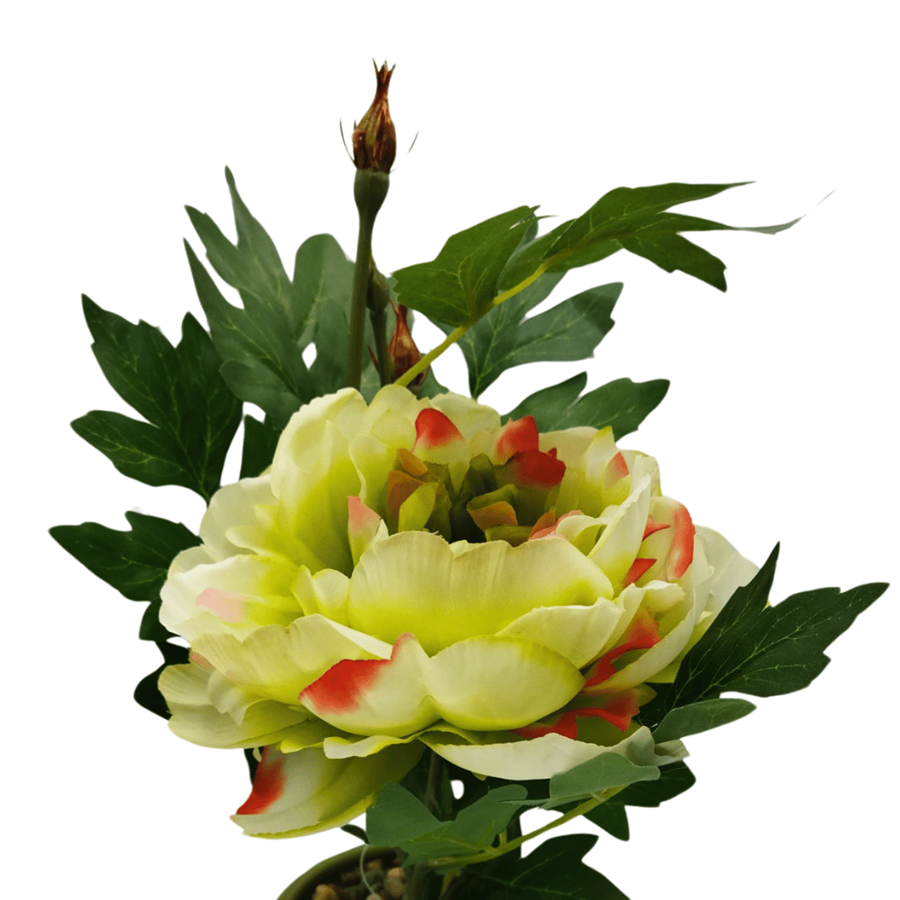 PEONIA AMARELA ARTIF. VASO