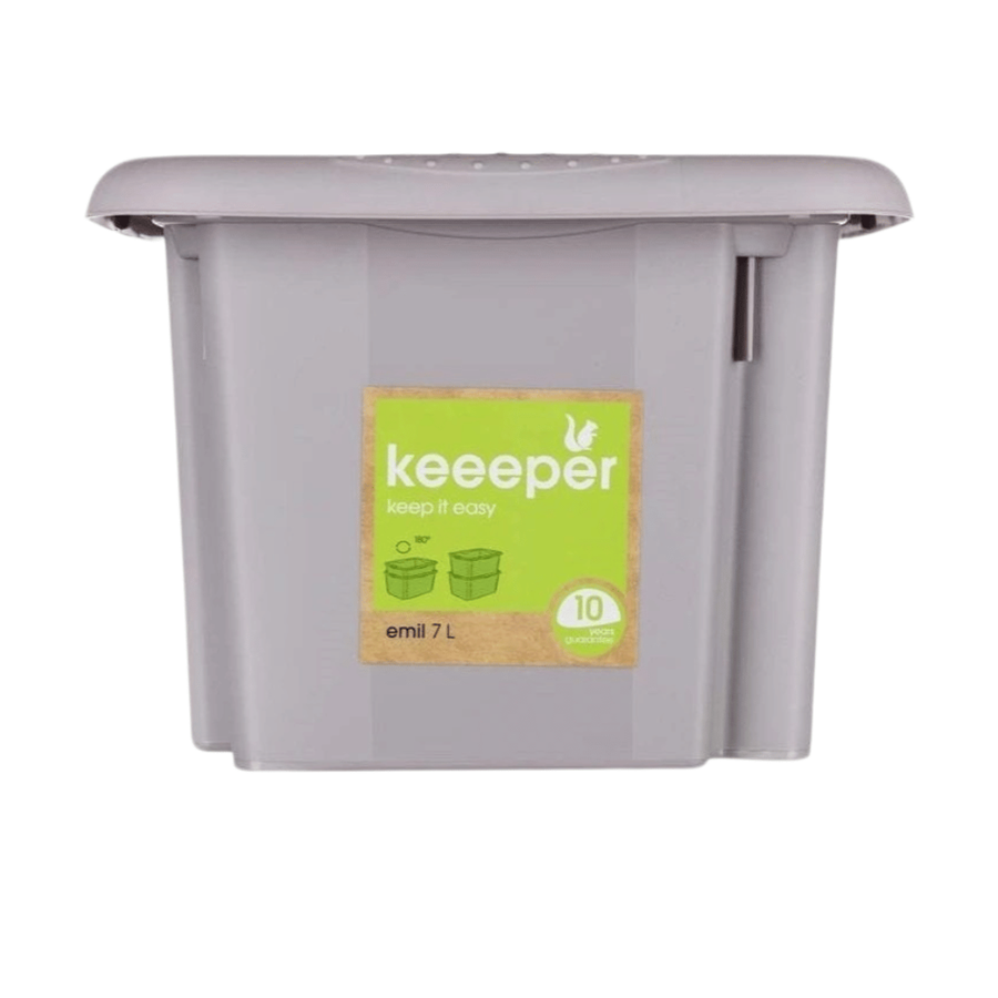 KEEPER CAIXA 7 LITROS CINZA