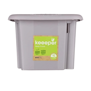 KEEPER CAIXA 7 LITROS CINZA