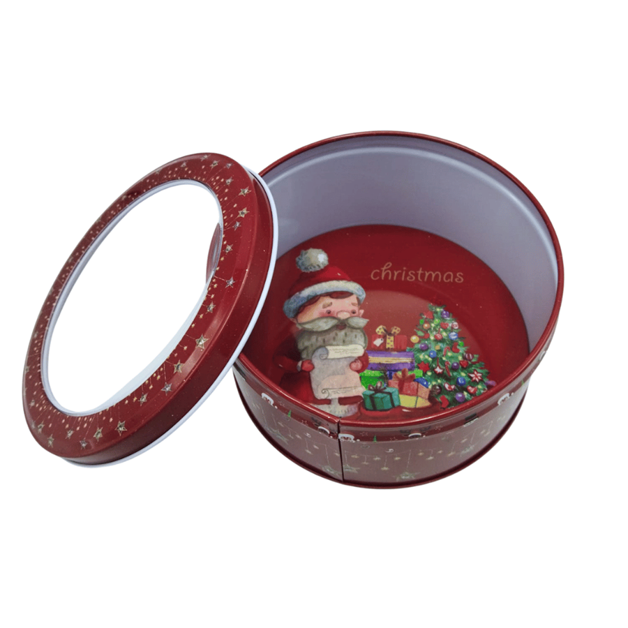 LATA NATAL RED. ESTRELAS 13.5X7CM