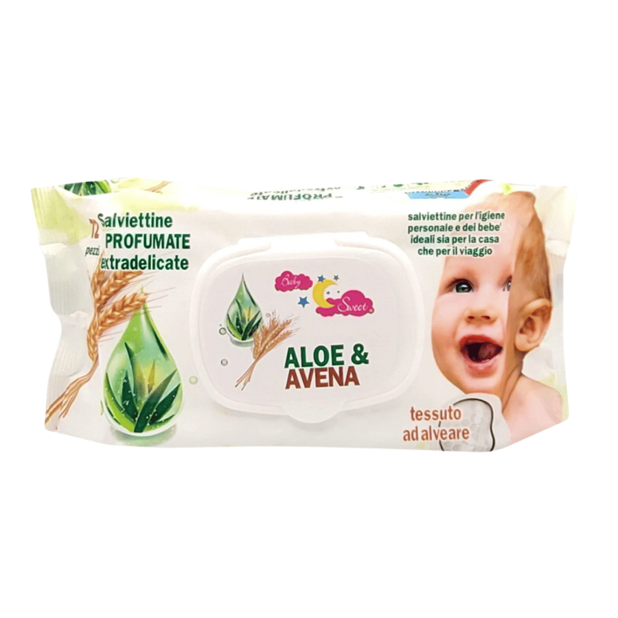 TOALHITAS ALOE VERA E AVEIA C/72