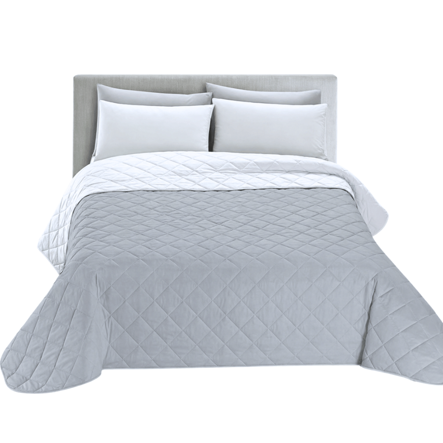 COLCHA BOUTY 220X240CM CINZA