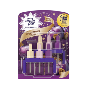 AMBI PUR RECARGA 2X20ML 3EM1 SUGARPLUM DELIGHT AMBI PUR RECARGA 2X20ML 3EM1 SUGARPLUM DELIGHT