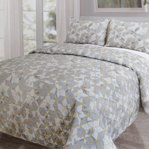 COLCHA BOUTY GEOMETRICA 240X250CM  C/ALMOFADAS