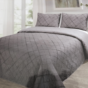 COLCHA BOUTY BROWN 240X250CM C/ALMOFADAS