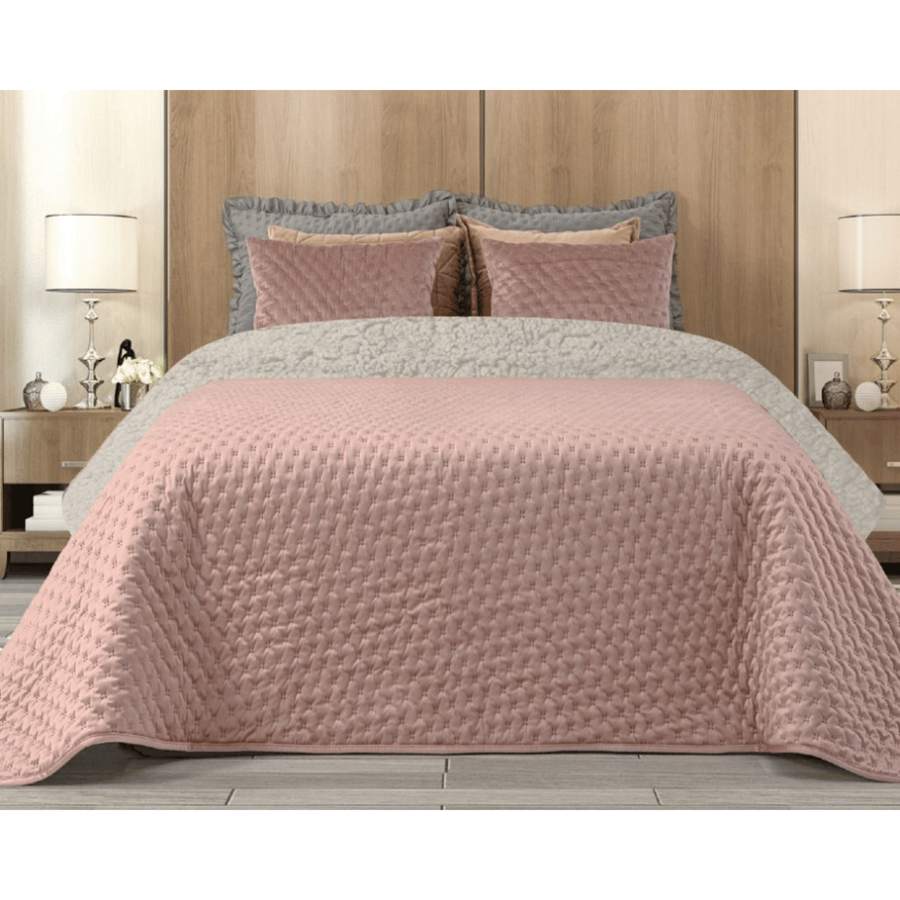 EDREDÃO POLAR 220X240CM ROSA