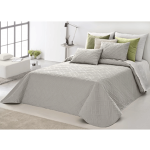 COLCHA CLAIRE CASAL TAUPE C/ALMOFADA