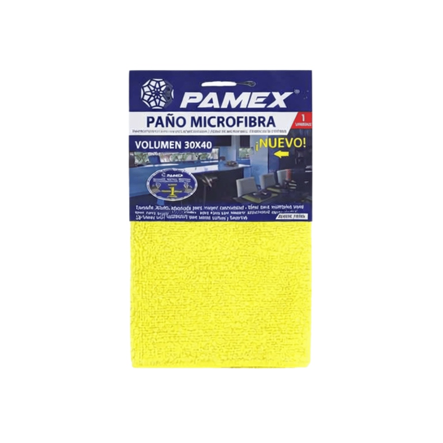 PANO MICROFIBRA PAMEX ESPECIAL AMARELO