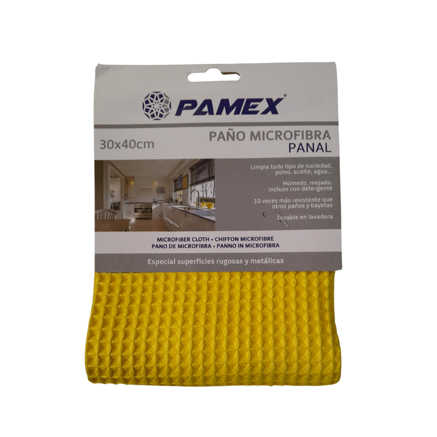 PANO MICORFIBRA QUADROS AMARELO