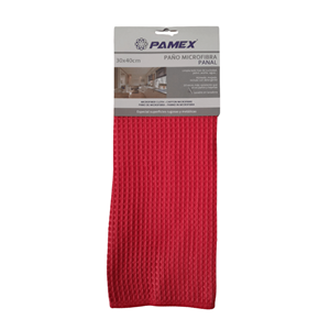 PANO MICORFIBRA QUADROS VERMELHO