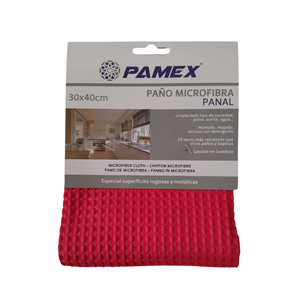 PANO MICORFIBRA QUADROS VERMELHO