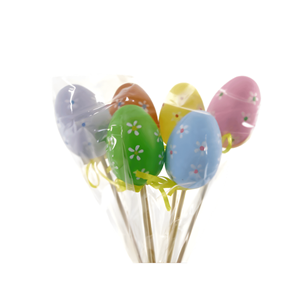 OVO PÁSCOA C/6 4X30CM COLORIDO