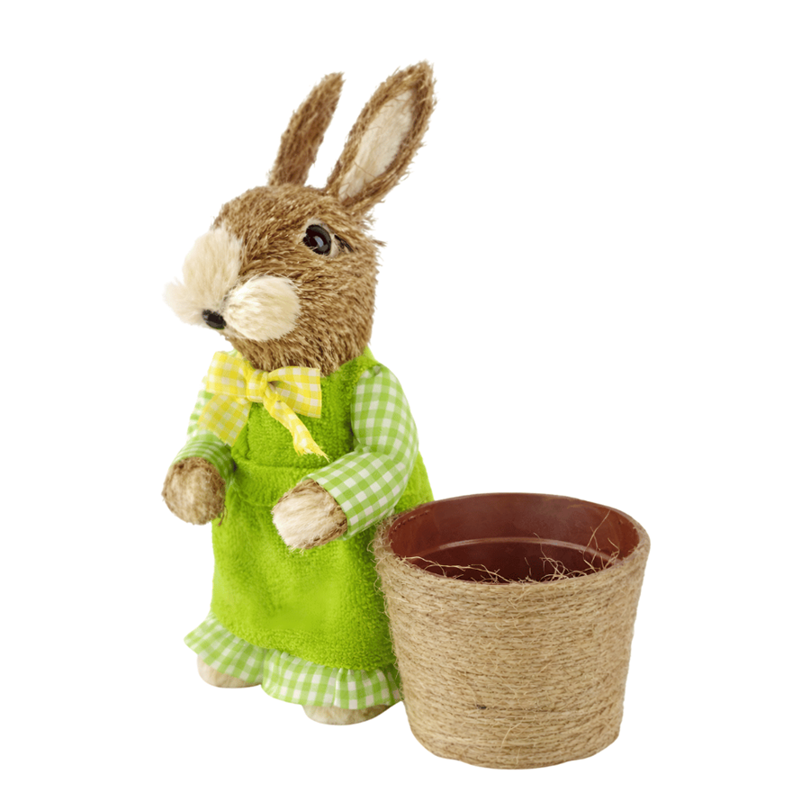 COELHO PALHA C/VASO 28CM