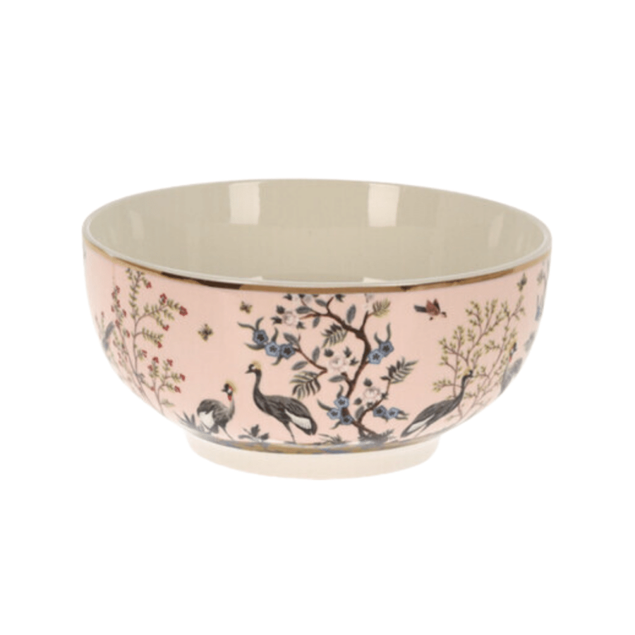 TAÇA AVES ROSA PASTEL