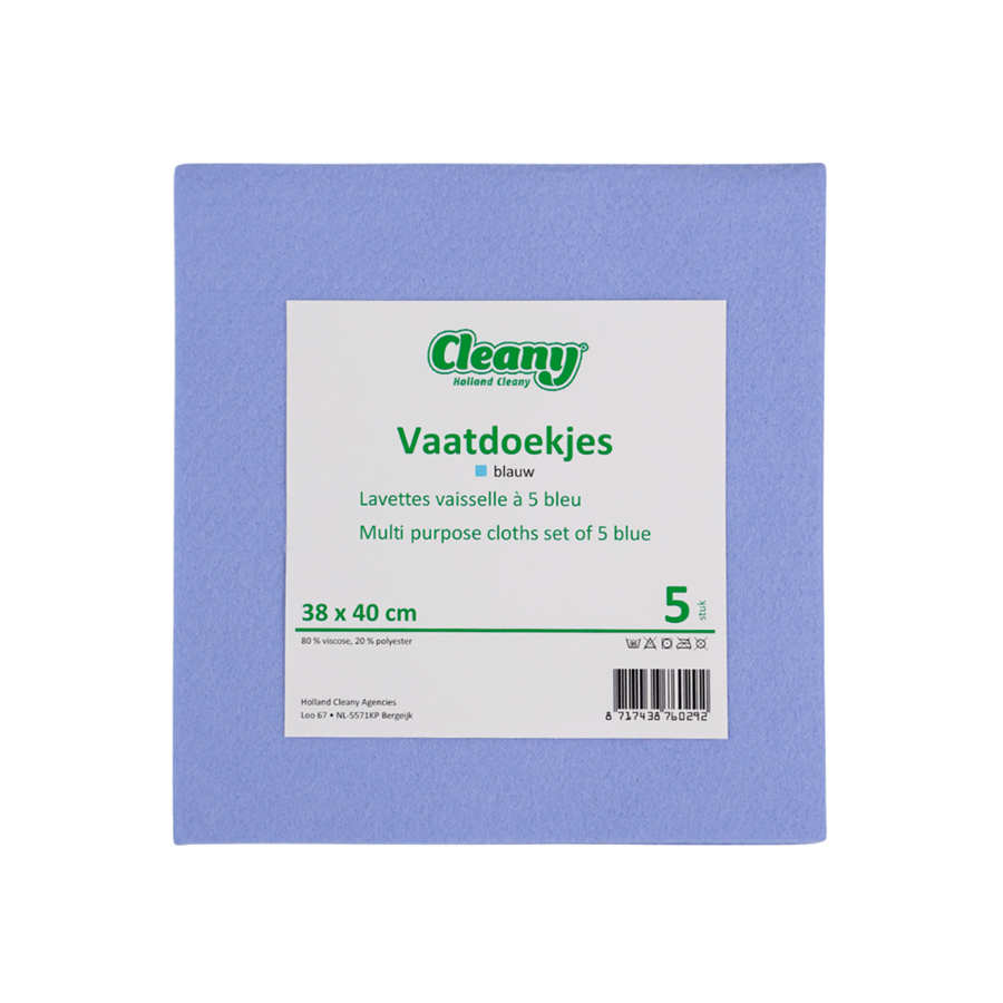 CLEANY PANO MULTIUSOS C/5 38X40CM CLEANY PANO MULTIUSOS C/5 38X40CM